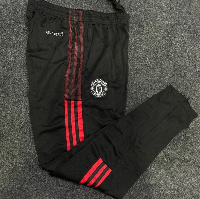 MU Official Red and Black 3 Strips Premium Trackpant