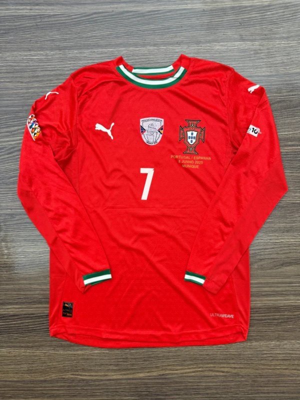 Portugal Home x Ronaldo 7 2025/26 Official Premium Full Sleeves